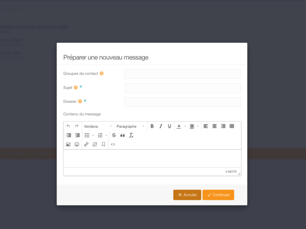 Module de messagerie