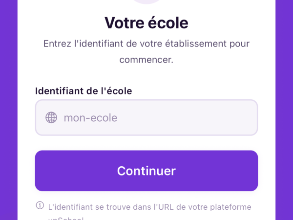 Se connecter à l'application mobile