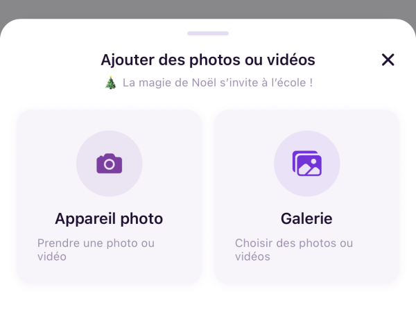 Ajouter des photos à une activité