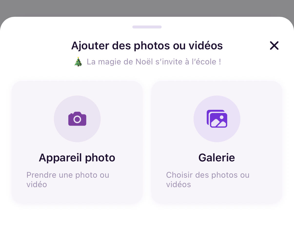 Ajouter des photos à une activité