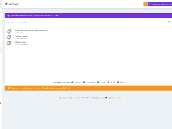 Module de messagerie