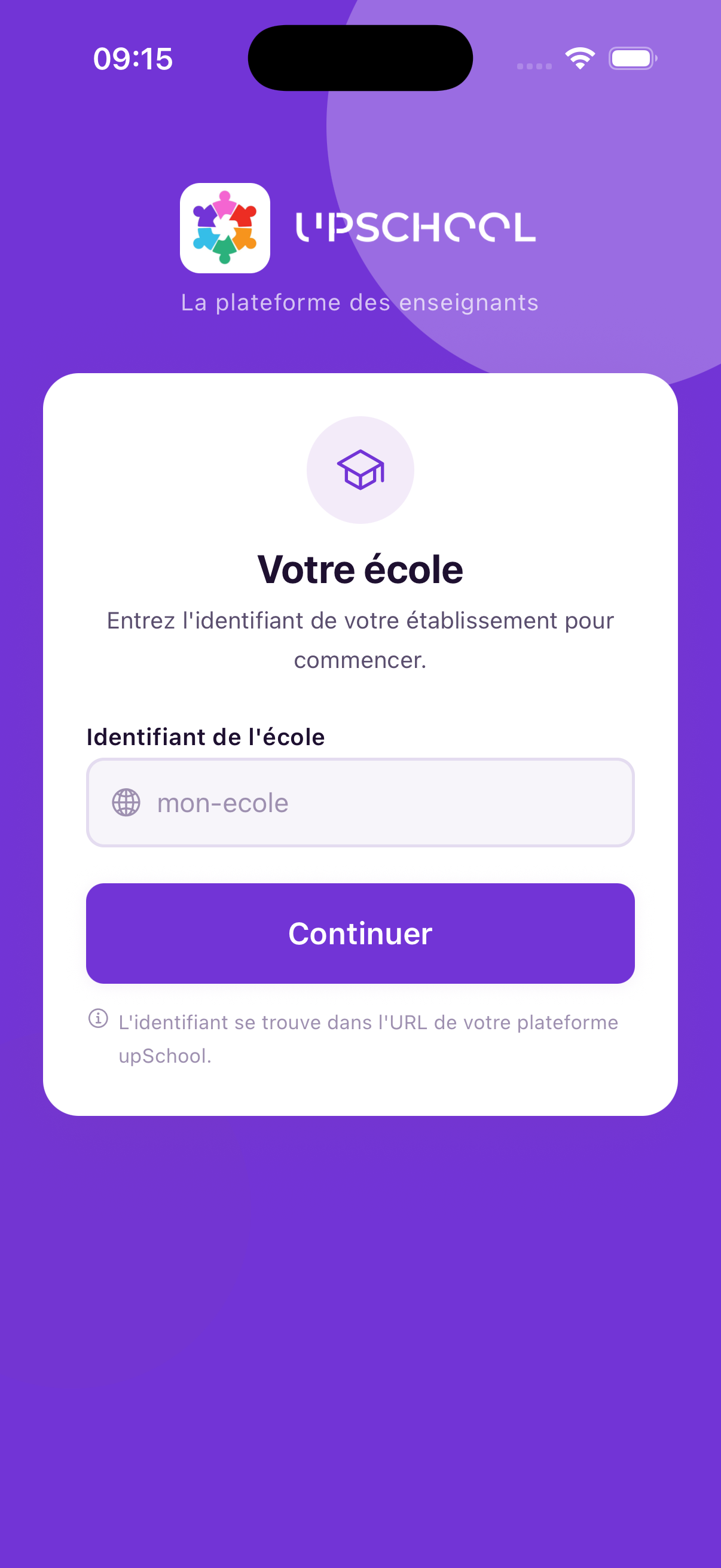 Se connecter à l'application mobile