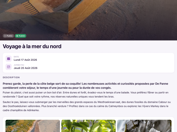 Créer et publier une activité