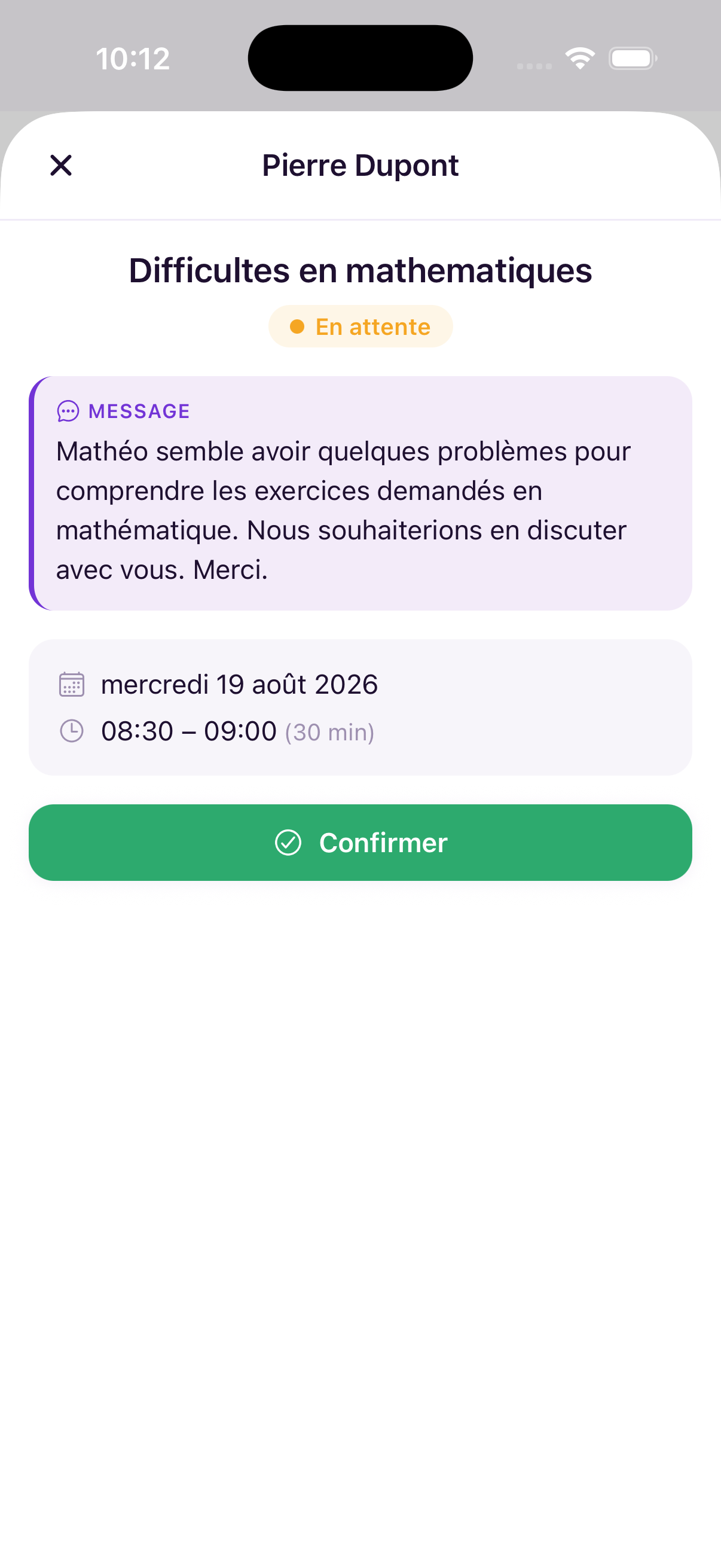 Gérer vos rendez-vous