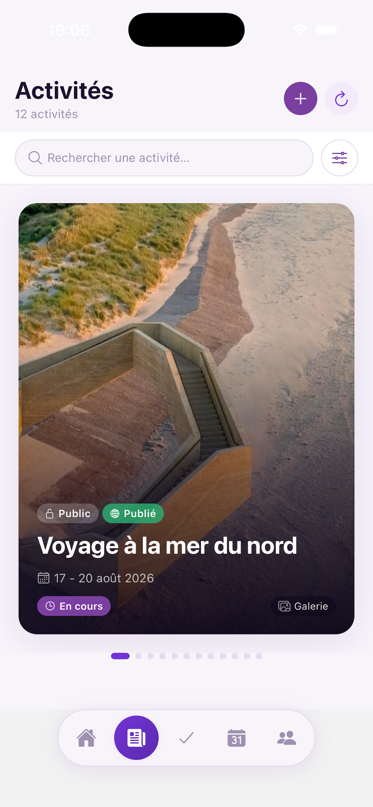 Créer et publier une activité