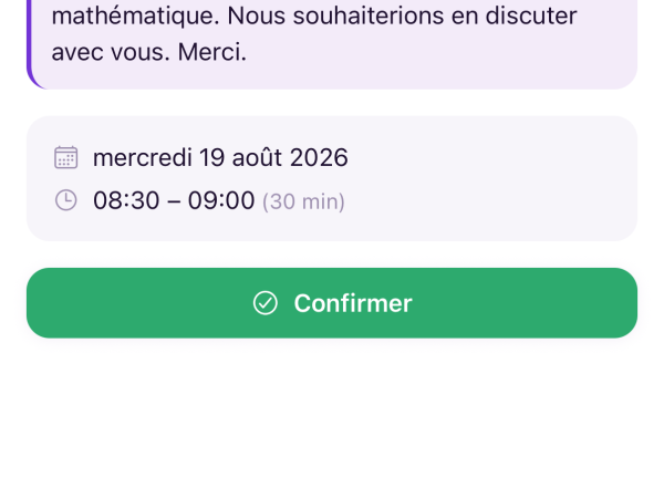 Gérer vos rendez-vous