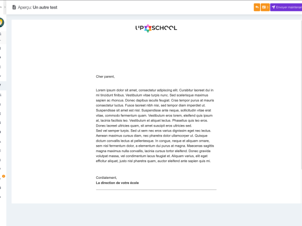 Module de messagerie