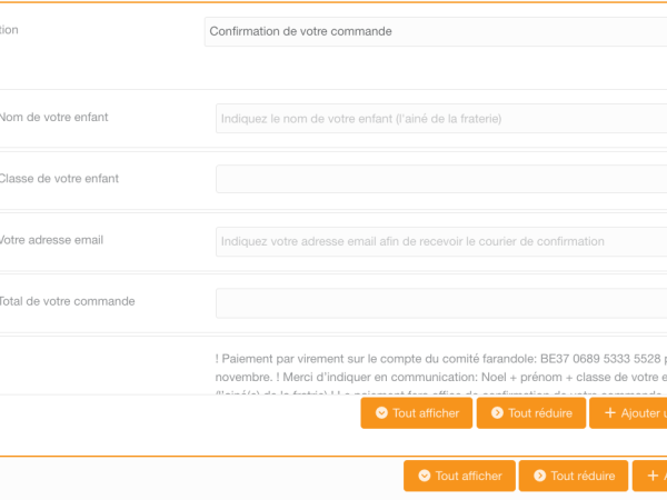 Ajouter un formulaire à une activité