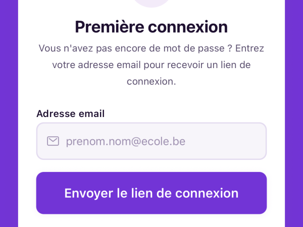 Se connecter à l'application mobile
