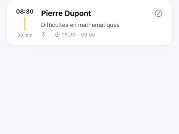 Gérer vos rendez-vous